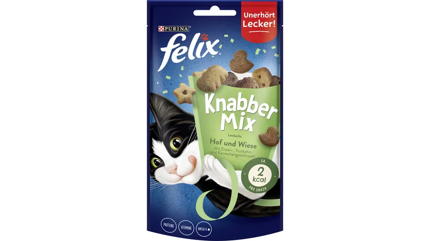 PURINA FELIX KnabberMix Hof & Wiese mit Enten- 60 g