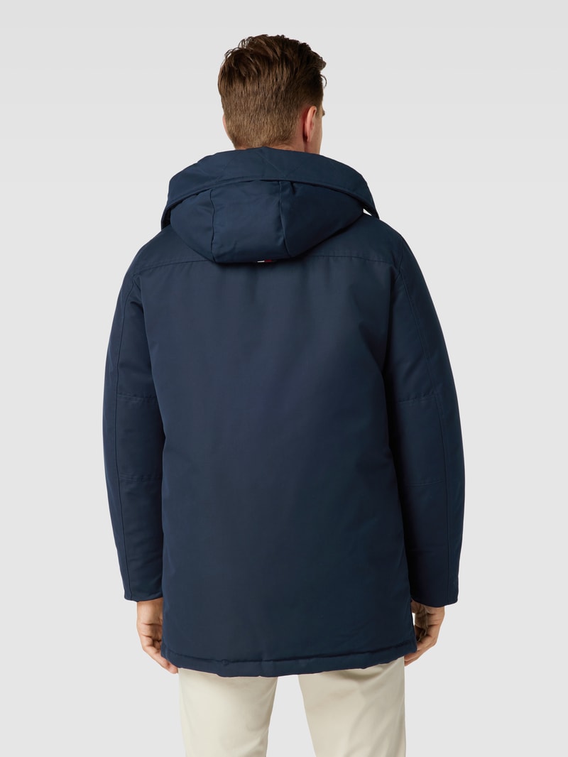 Parka mit abnehmbarer Kapuze Modell 'ROCKIE' in marineblau