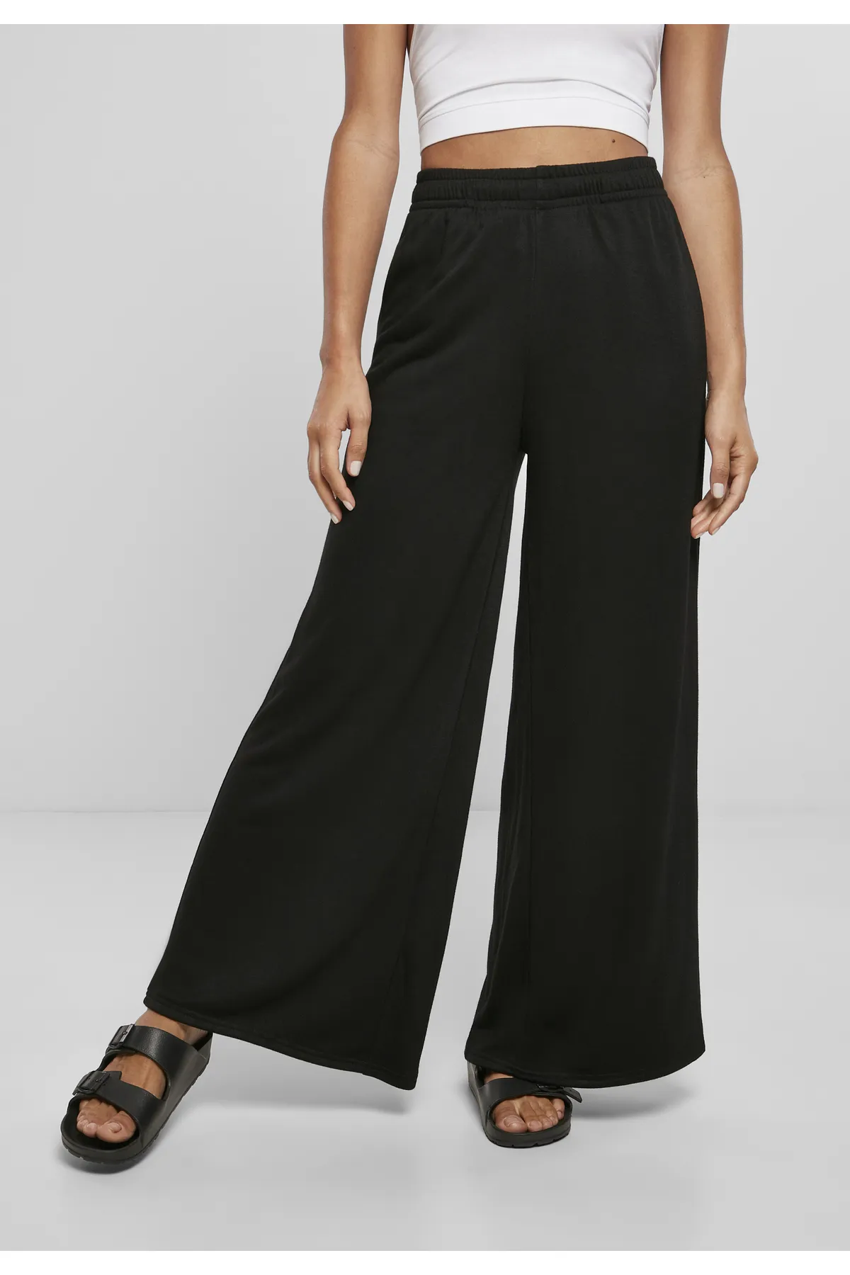 Urban Classics  Damen Sweatpants mit weitem Bein aus Modal-Terry