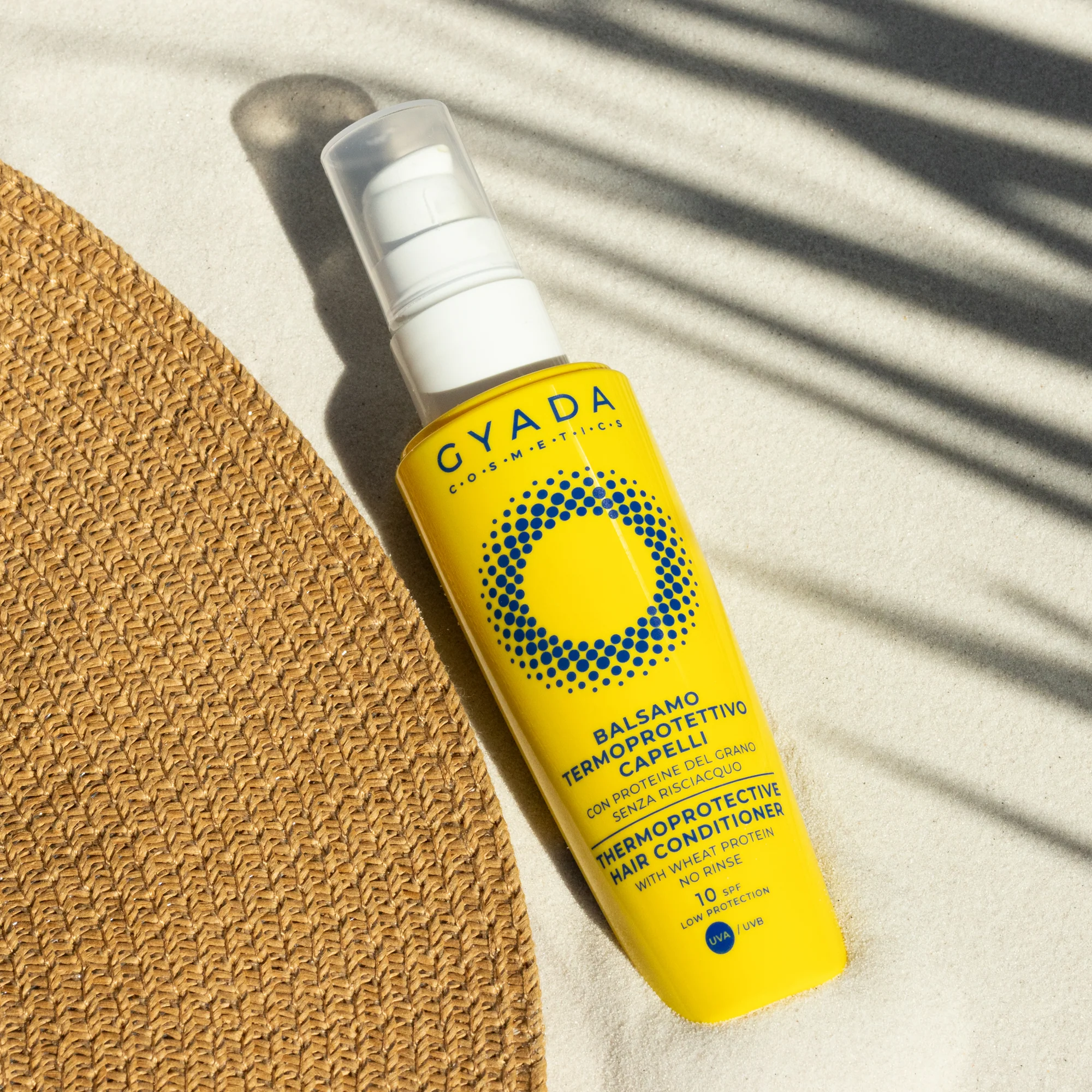 Acondicionador capilar protector del calor Solari SPF10 - Acondicionador sin enjuague para el cabello, tratamiento capilar con protección solar