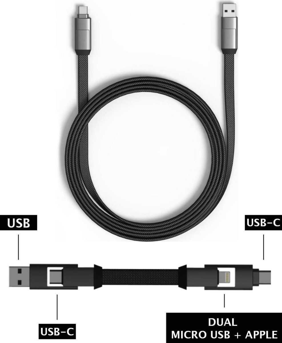 inCharge 6 Max graues Ladekabel