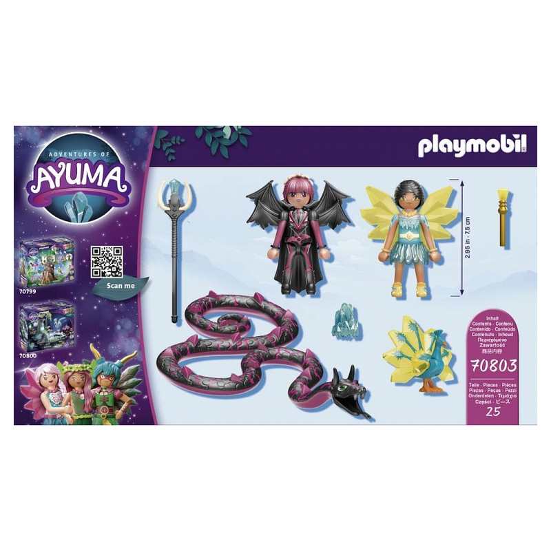 70803 Crystal fairy et bat fairy avec animaux Playmobil Ayuma
