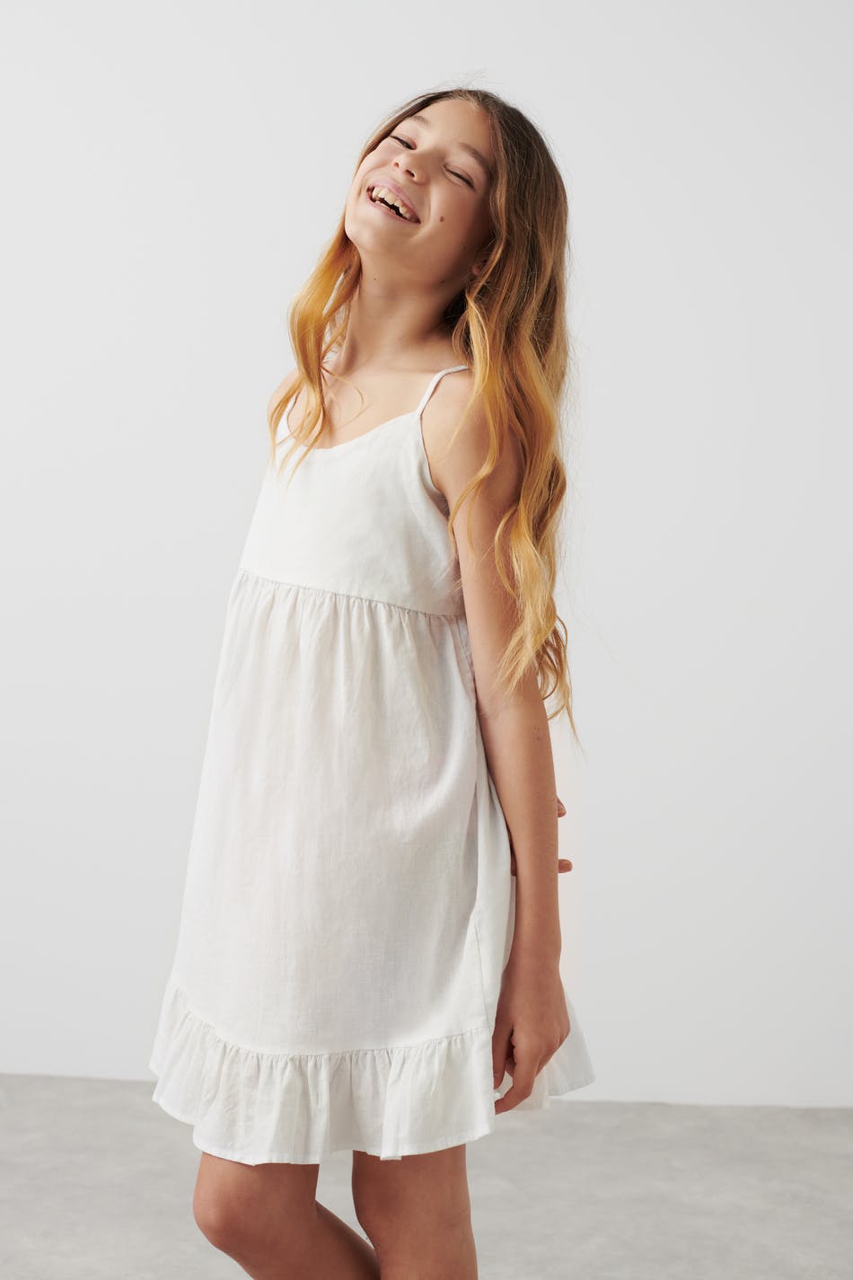 Y linenmix dress