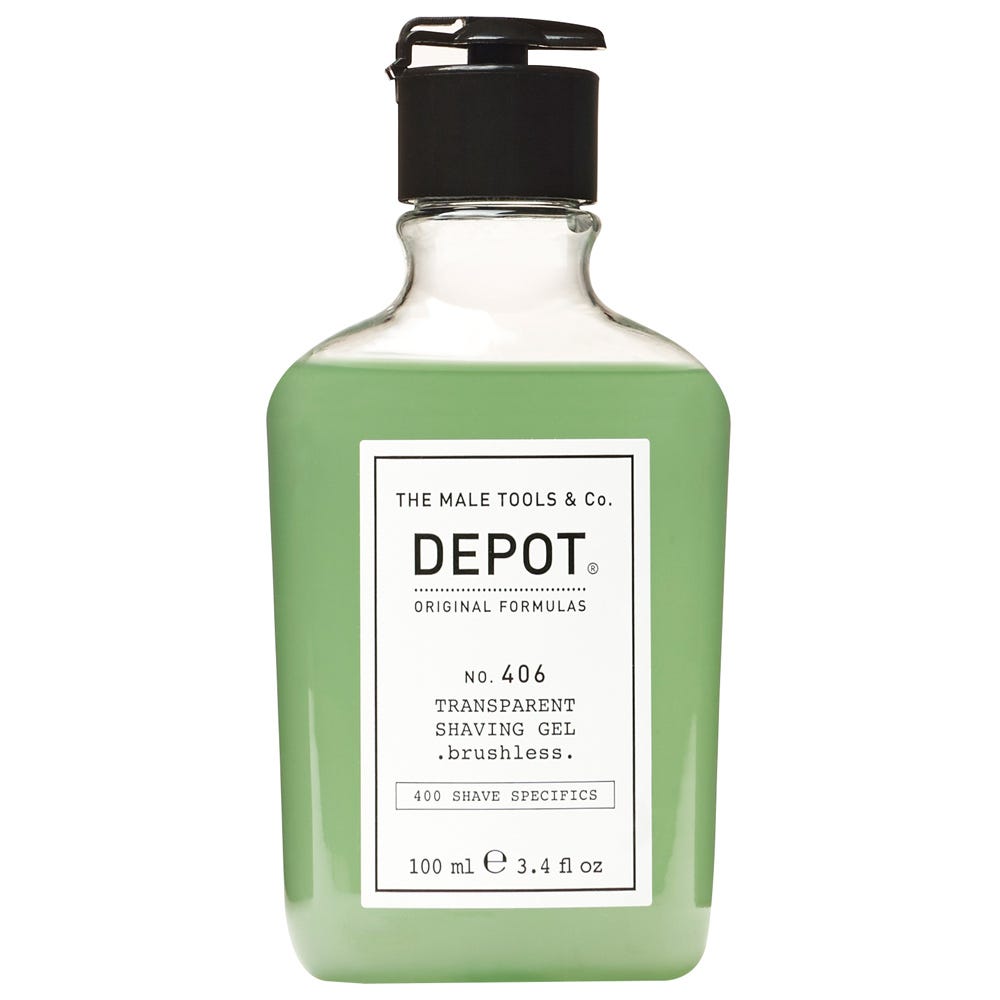 DEPOT 406 Transparent Shaving Gel brushless 200 ml