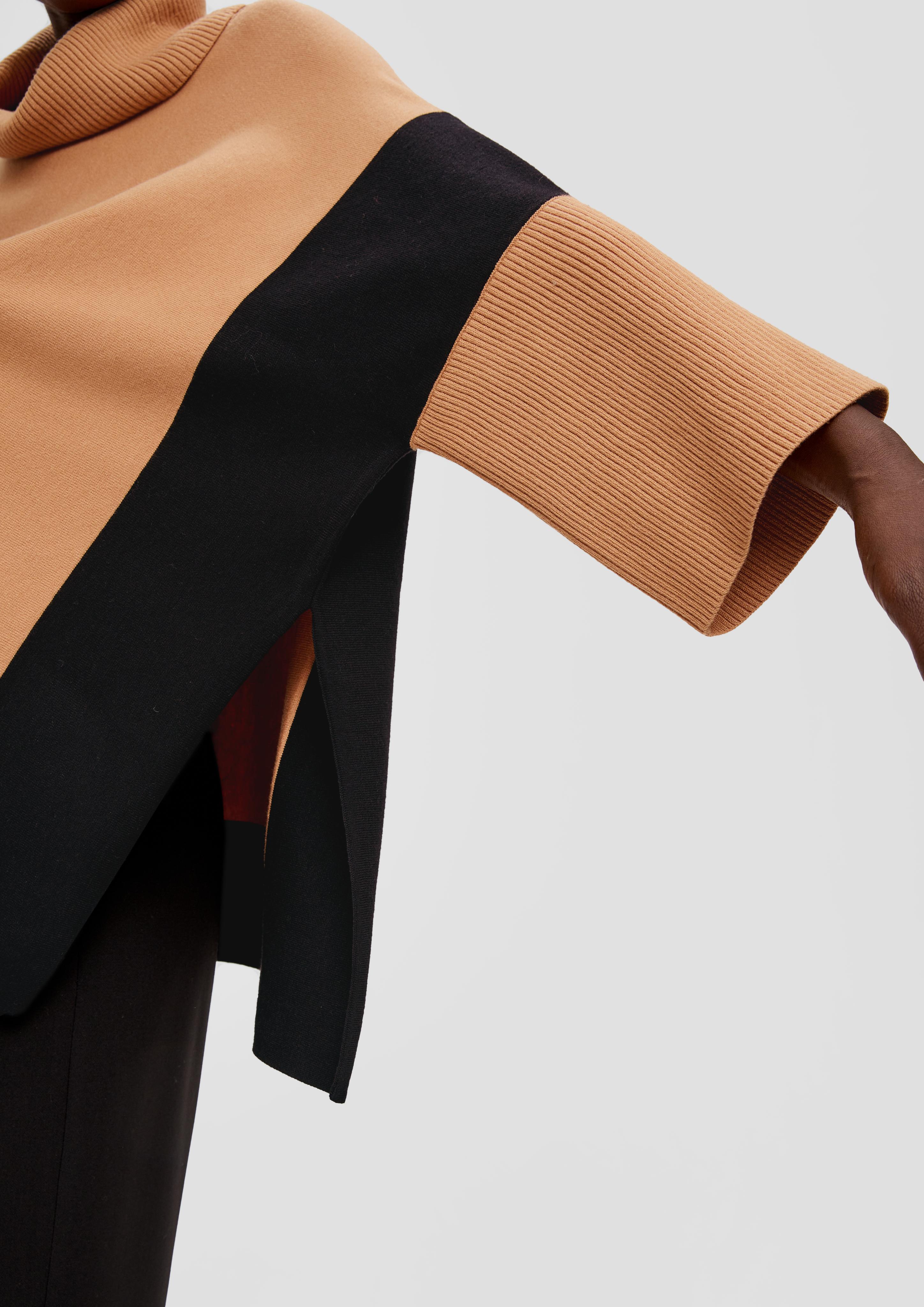 Poncho mit Viskose  2138285-18X6
