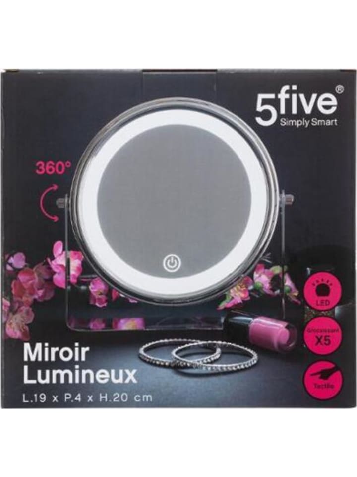 5five Simply Smart LED-Kosmetikspiegel in silbern günstig kaufen onesize
