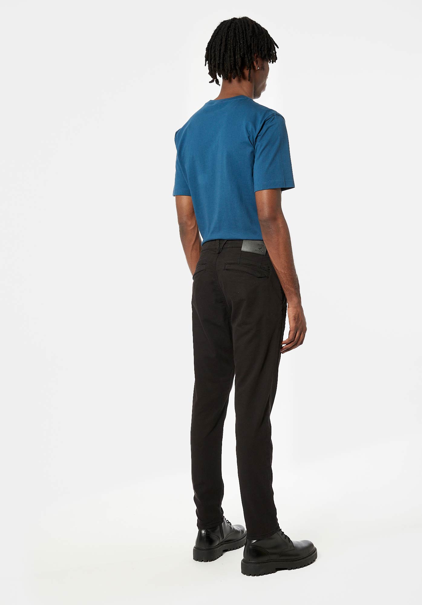 IRWIX  Pantalon noir relaxed cropped Homme