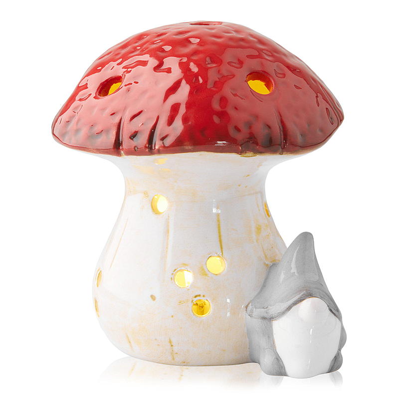 Home Sopp 11 cm m/LED keramikk