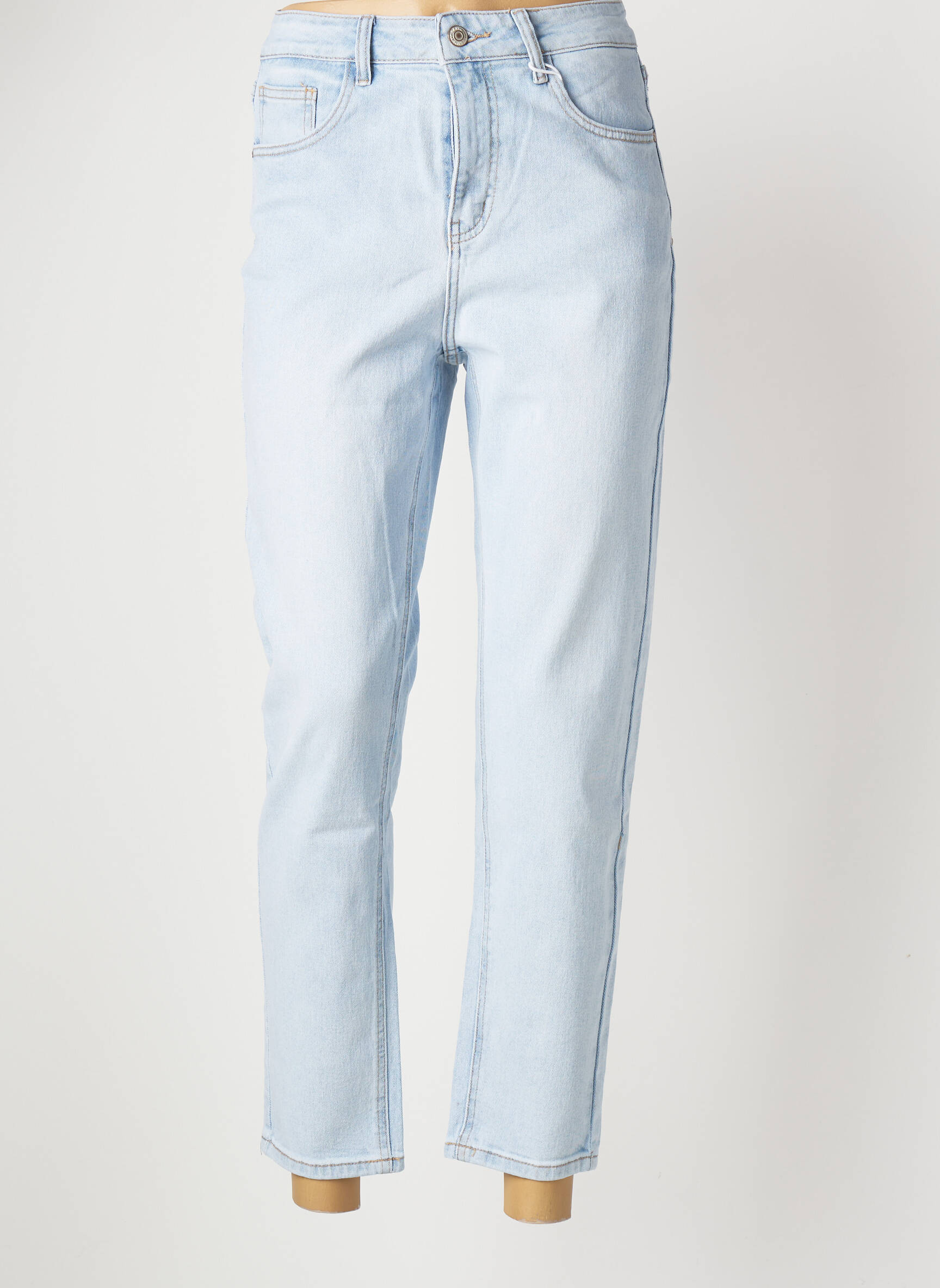 Oraije Jean Mom Femme couleur bleu