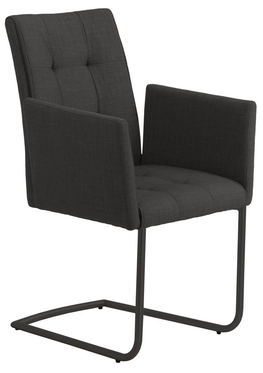 Interliving Armlehnenstuhl IL 5104 Schwarz Microfaser