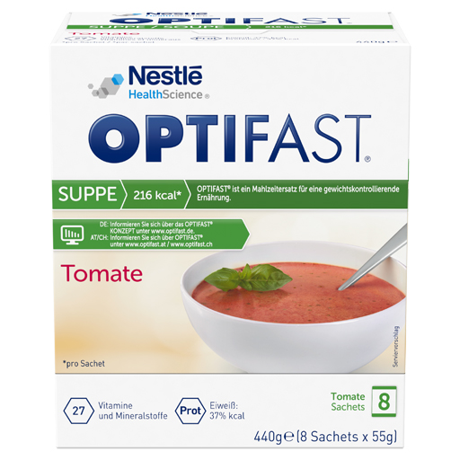 OPTIFAST home Suppe Tomate Pulver  8X55 g  Pulver
