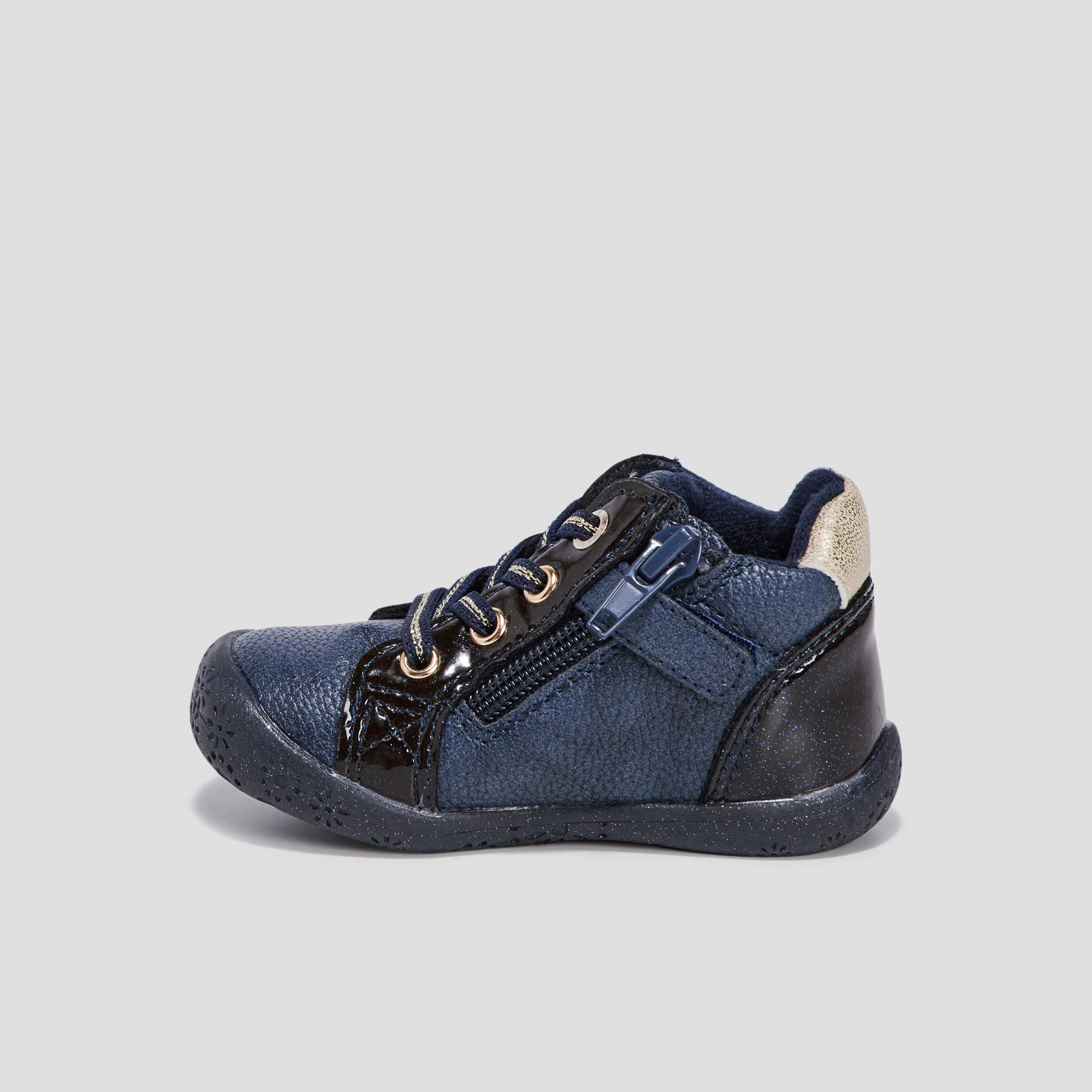 Bottillons Lulu Castagnette bleu marine bébé fille | La Halle