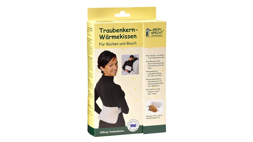 Grünspecht Traubenkernkissen