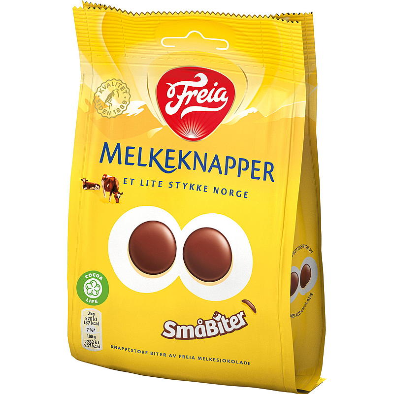 Freia Melkeknapper 145 g småbiter Freia