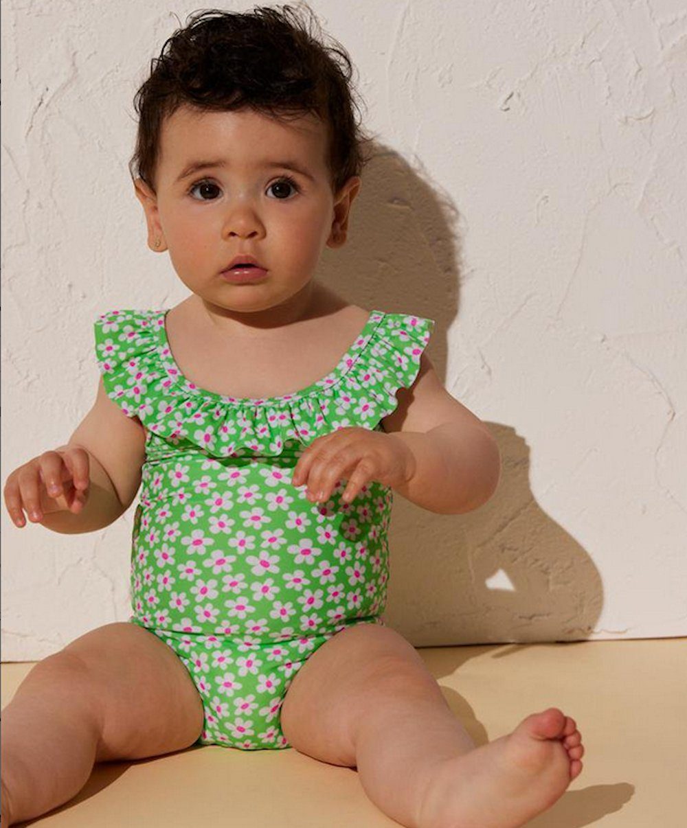 YSABEL MORA Badeanzug Ysabel Mora Baby Badeanzug Blümchen grün