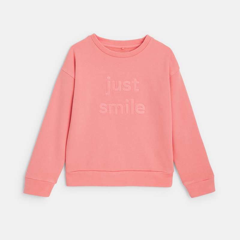 Sweat rose CONFETTI pigments naturels mixte