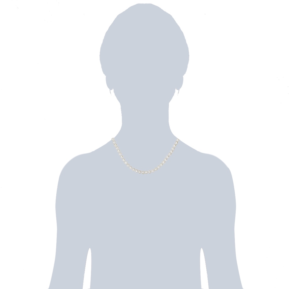Valero Pearls Collier de perles Perle de culture d'eau douce Perle de culture d'eau douce en Bl collier
