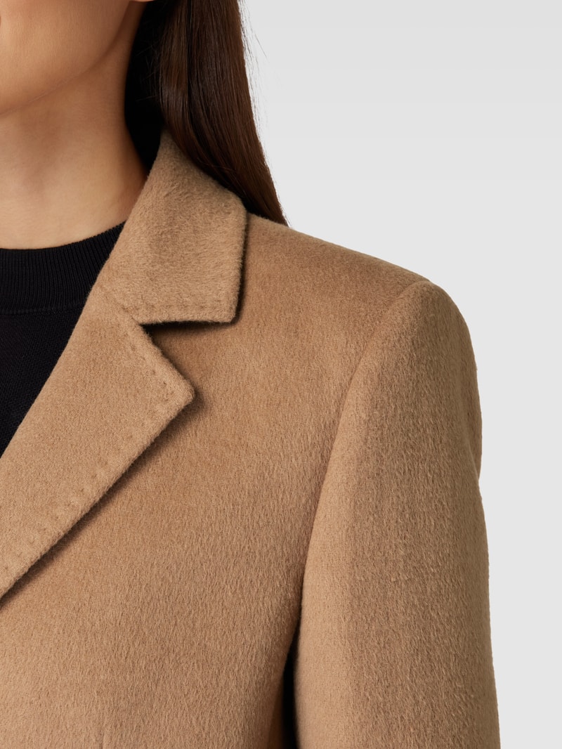Mantel mit Reverskragen in camel