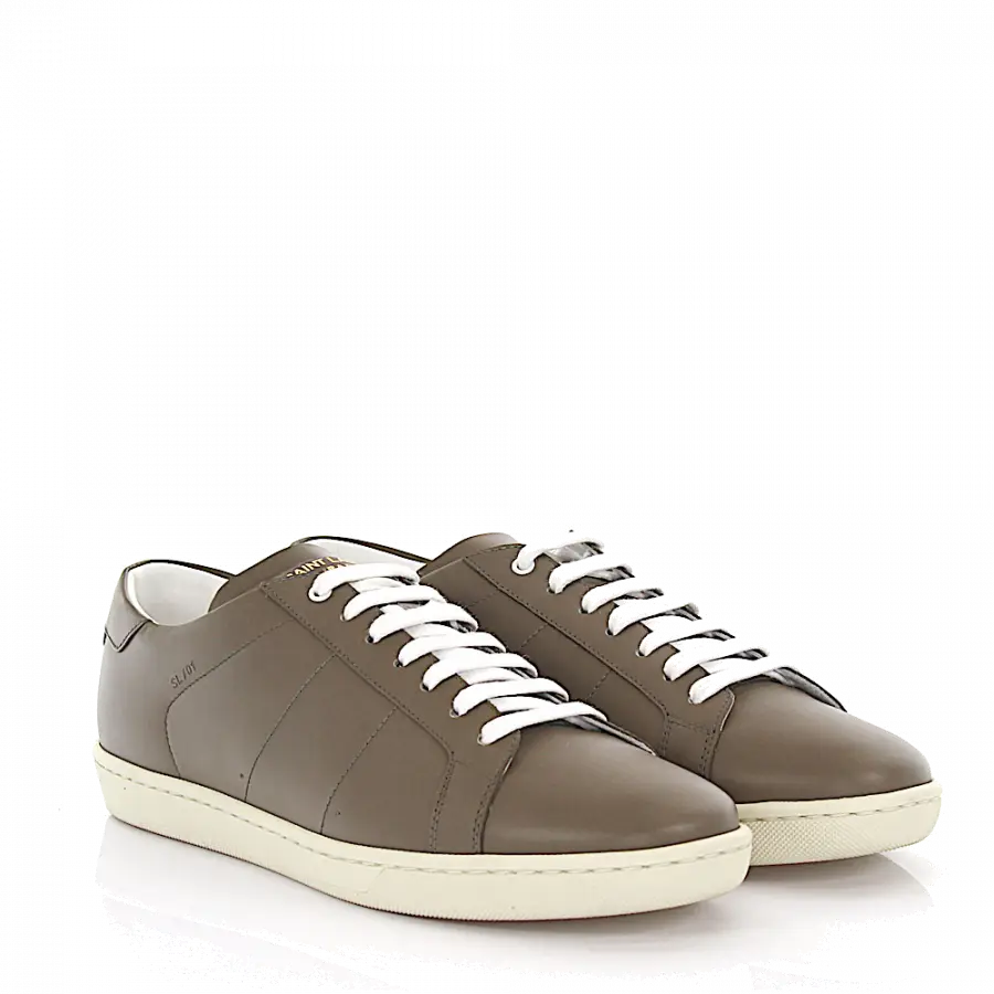 Saint Laurent - Sneaker low Kalbsleder grau - grau