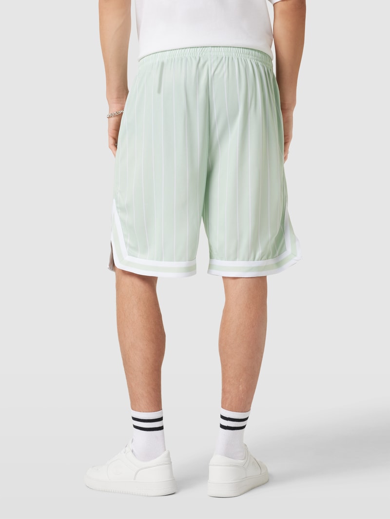 Shorts mit Label-Stitching in mint