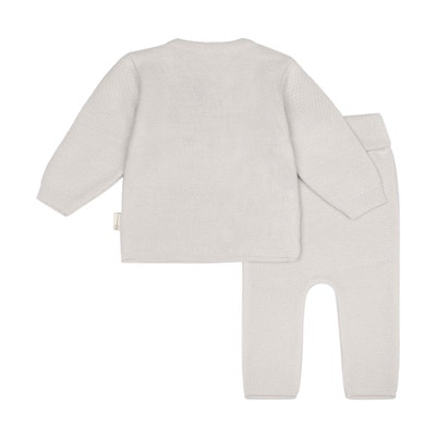 Set Hose + Wickeljacke GOTS, beige