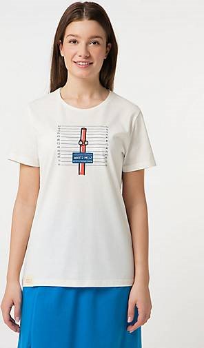 SOMWR T-Shirt T-Shirt With Slim Straw Print