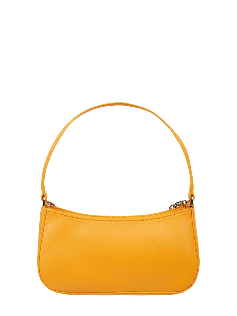 Pochette in Leder-Optik in orange