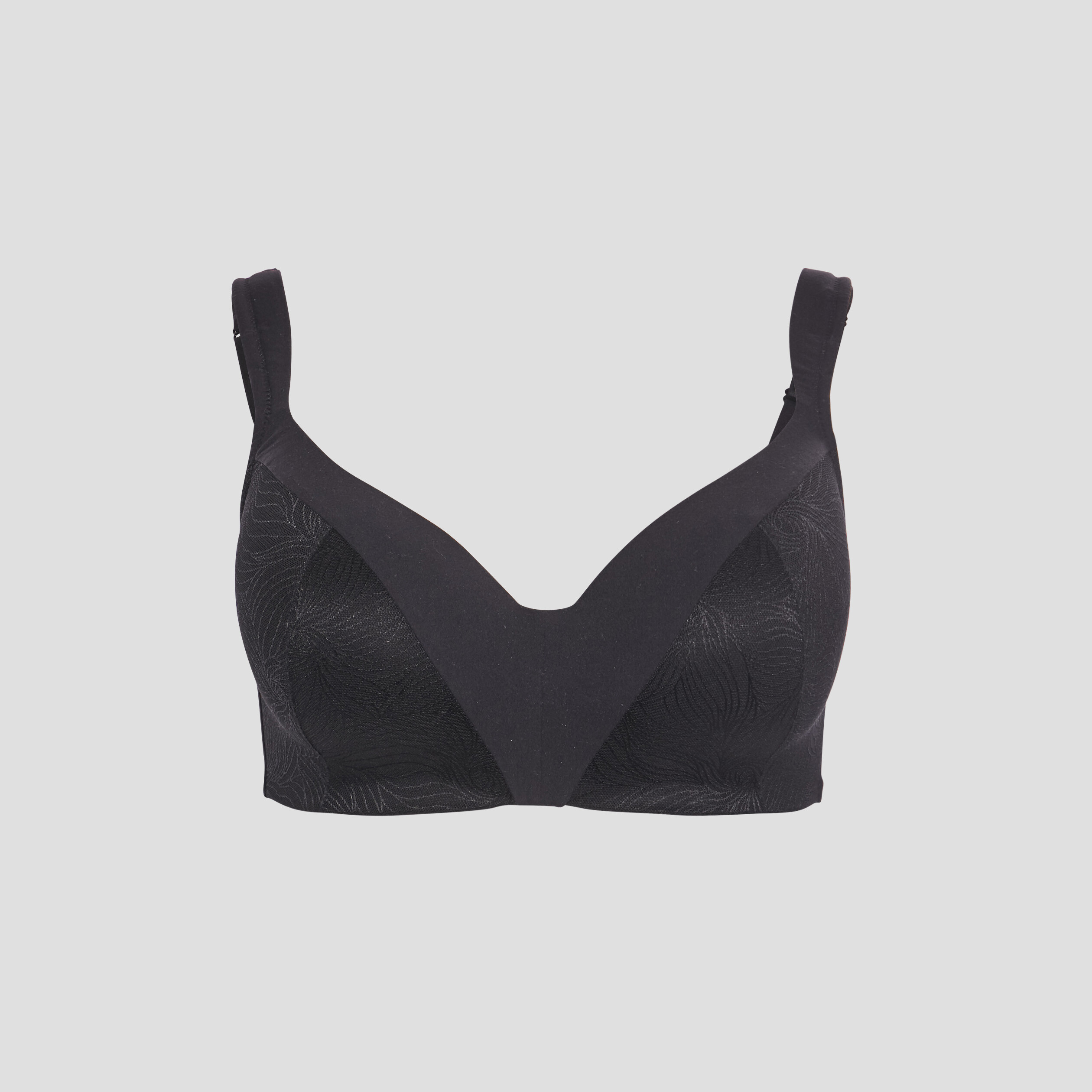 Soutien-gorge triangle noir femme grande taille | La Halle