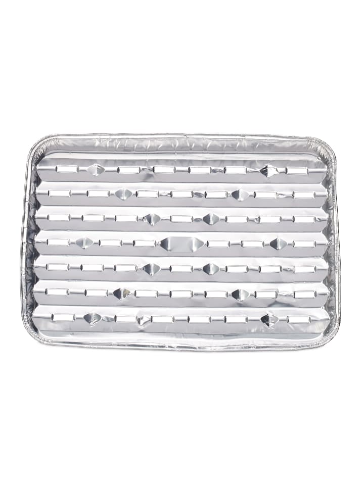 relaxdays 25 x Grillschale in Silber - (B)34 x (T)22 cm günstig kaufen onesize