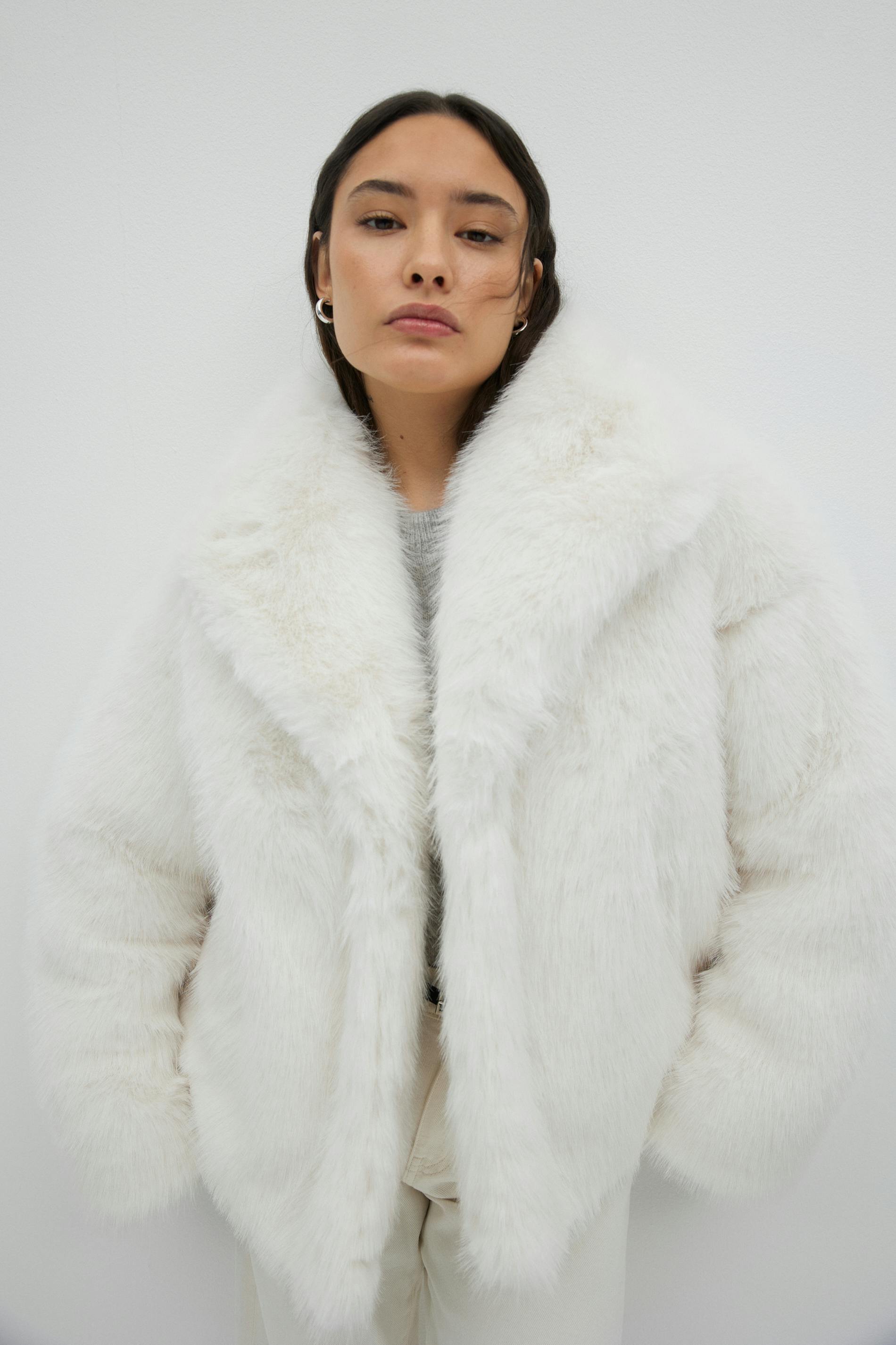 Faux fur jacket