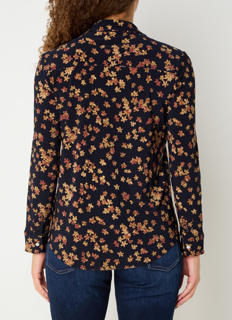 Ralph Lauren Blouse with leaf print and chest pockets