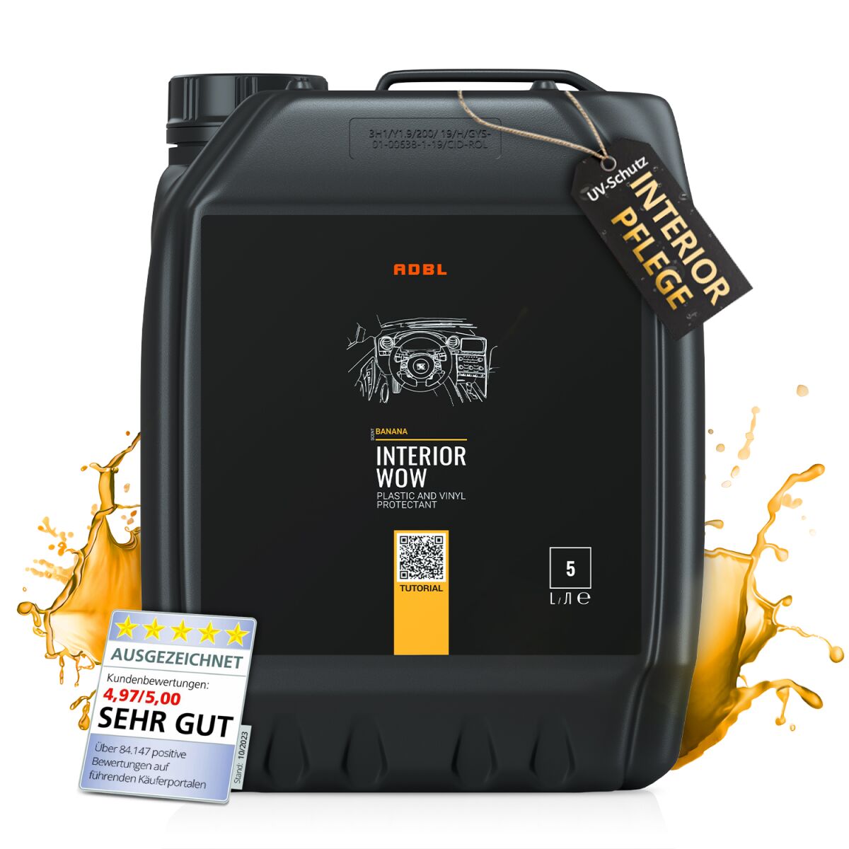 ADBL Interior WOW Kunststoffpflege Banana 5L