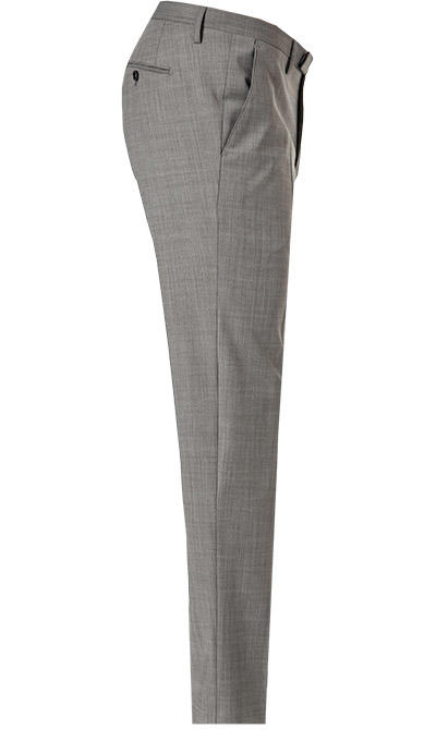CINQUE, Anzug mit Weste, Super Slim, Schurwoll-Stretch, grau meliert