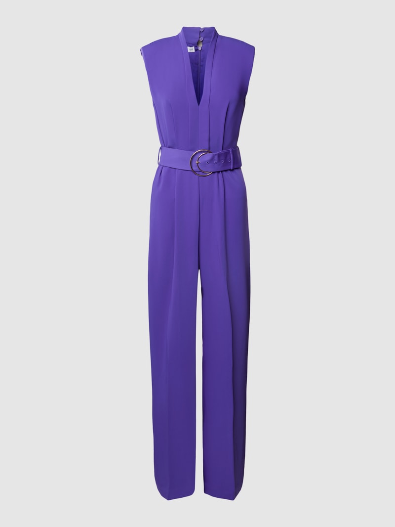 Jumpsuit mit Bindegürtel Modell 'ATENA' in purple