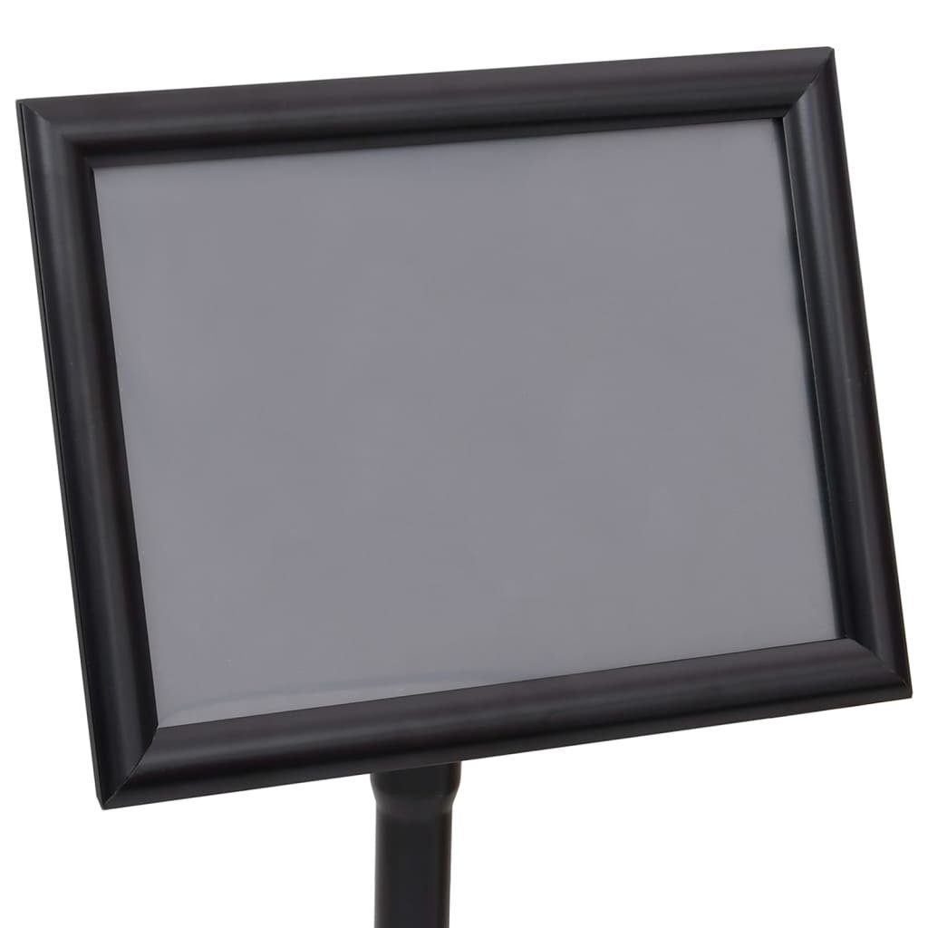 vidaXL Tafel A4-Plakatständer Schwarz Aluminiumlegierung