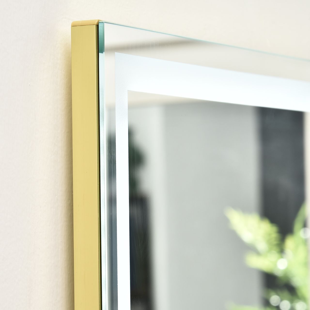 HOMCOM 2 in 1 Standspiegel, Wandspiegel, Ganzkörperspiegel mit LED-Beleuchtung