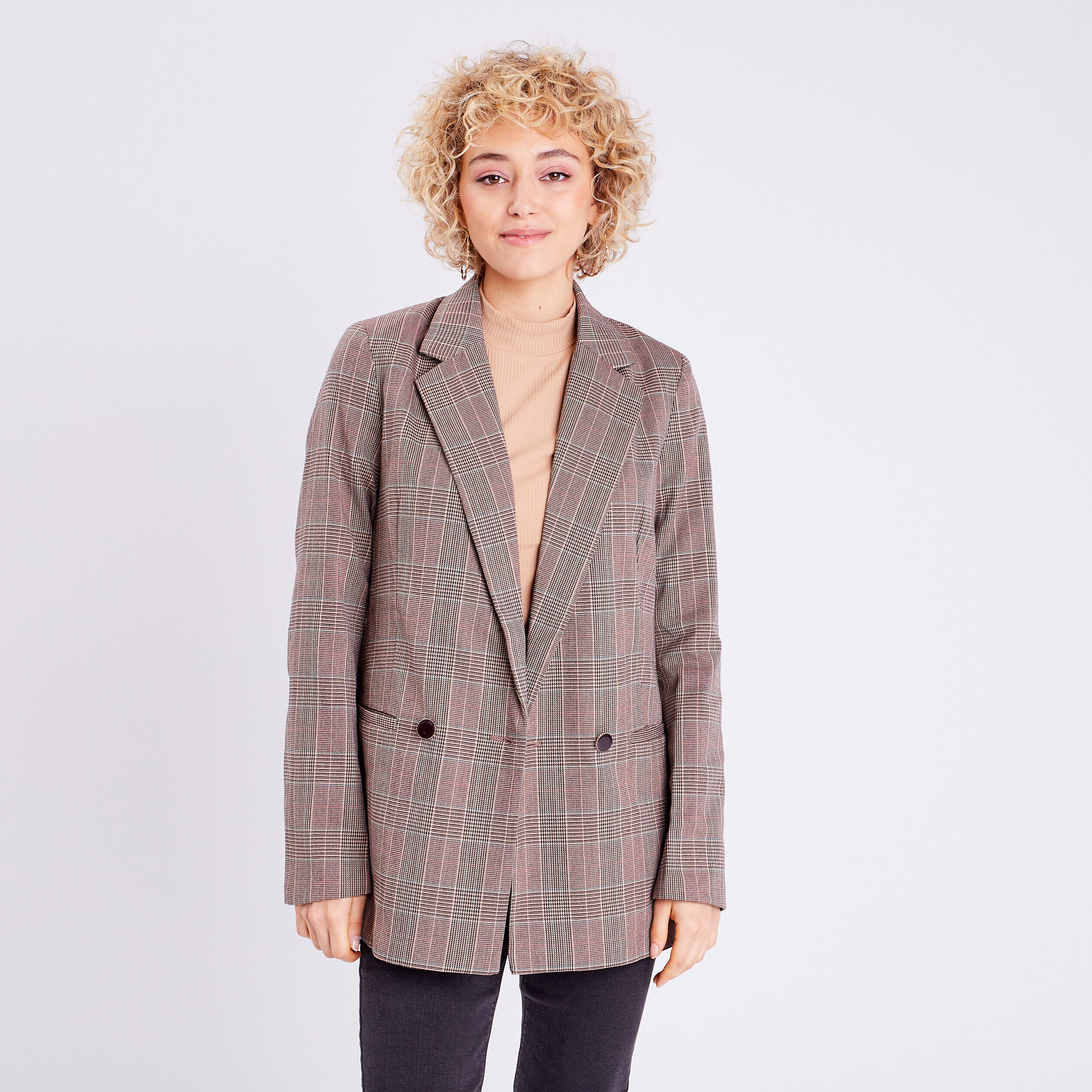 Veste esprit blazer droite blanc femme | Cache Cache