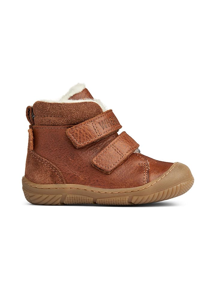 Wheat Leder-Winterboots in Hellbraun günstig kaufen