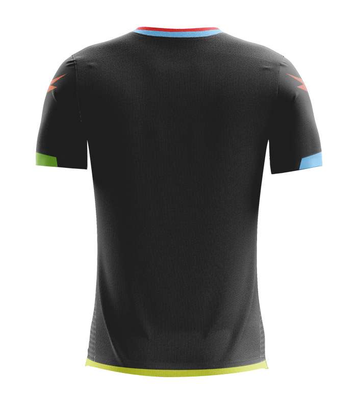 Zeus Icon Teamwear Set Trikot mit Shorts schwarz neon orange