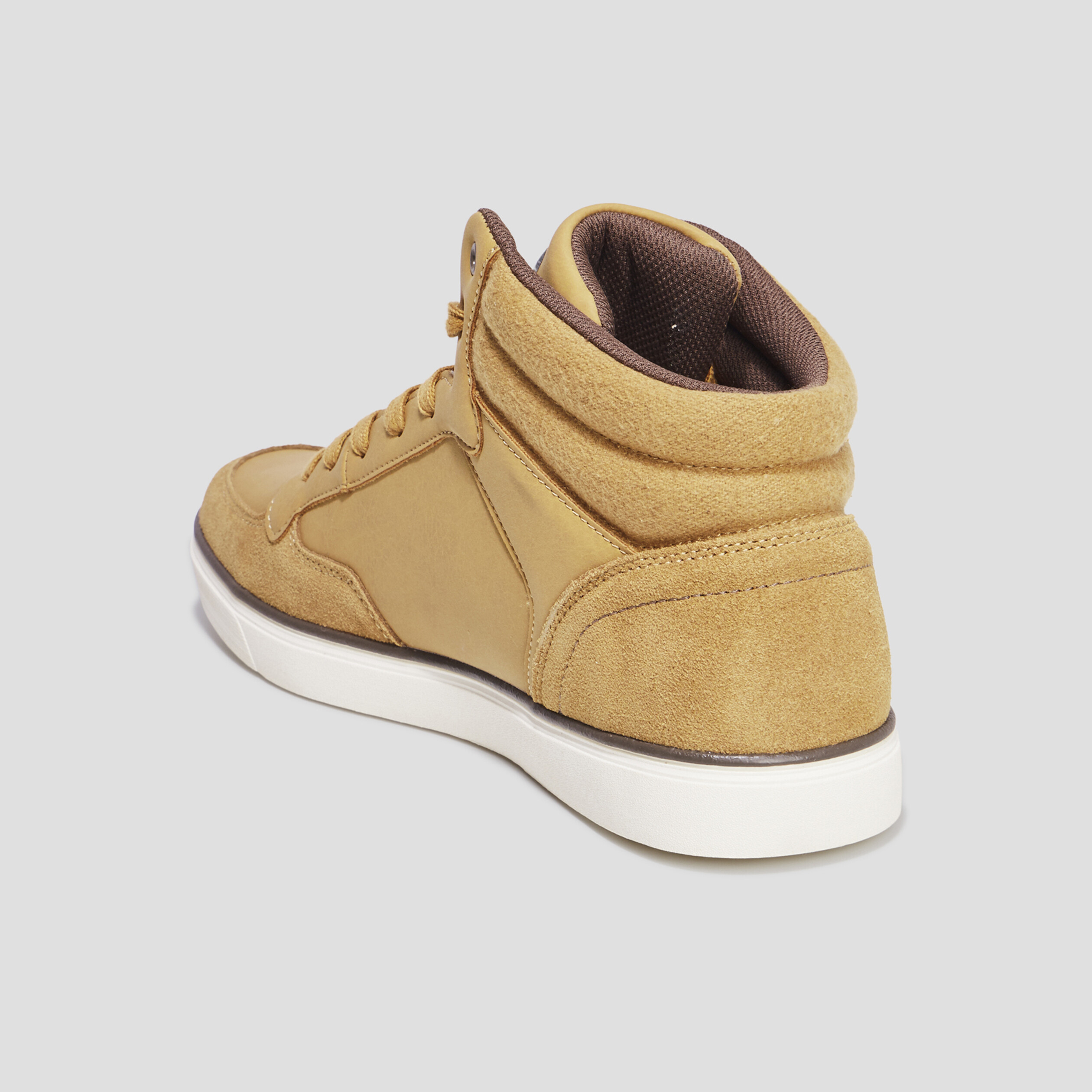 Baskets montantes à lacets Creeks Kibo jaune homme | La Halle