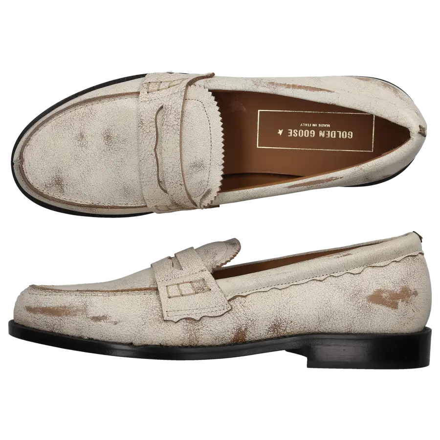 Golden Goose - Loafer CLASSIC JERRY Kalbsleder - weiß