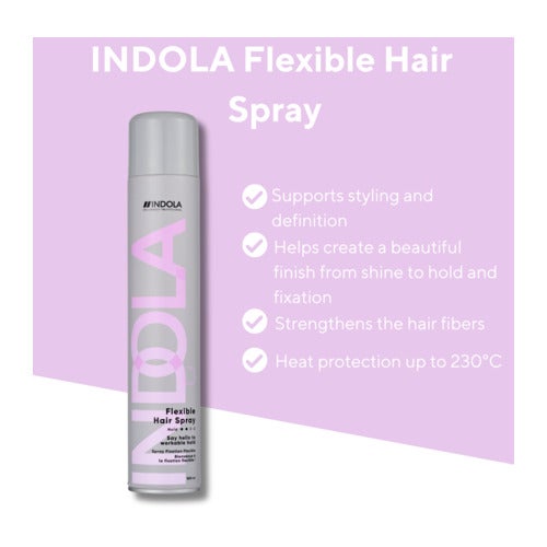 Lacca per capelli flessibile Indola Care & Style Finish 500 ml
