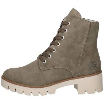 Rieker Schnürstiefelette in grün