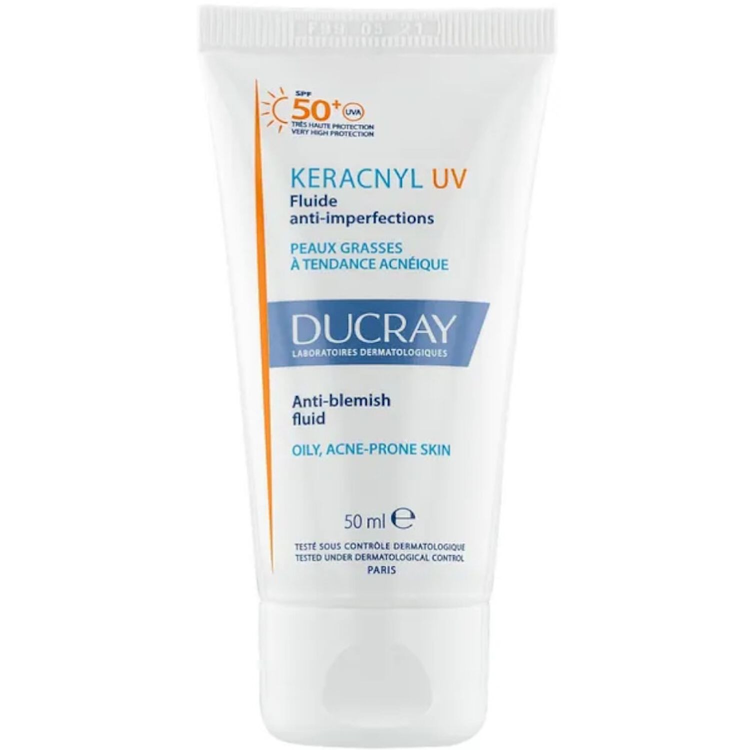 Ducray Keracnyl UV SPF50+ Fluide Anti-Imperfections 50 ml