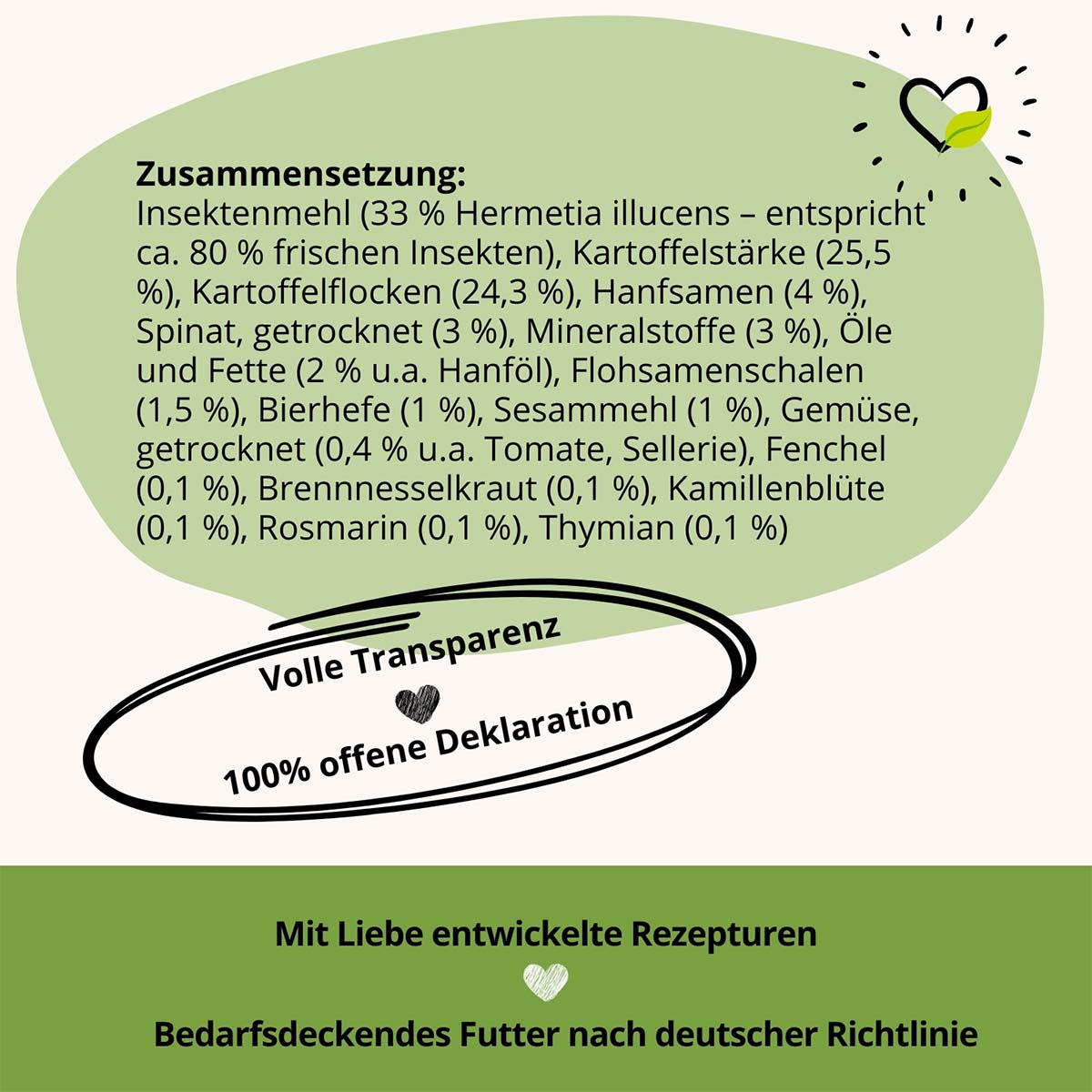 BugTerrine Adult grün Spinat & Hanf günstig kaufen bei ZooRoyal
