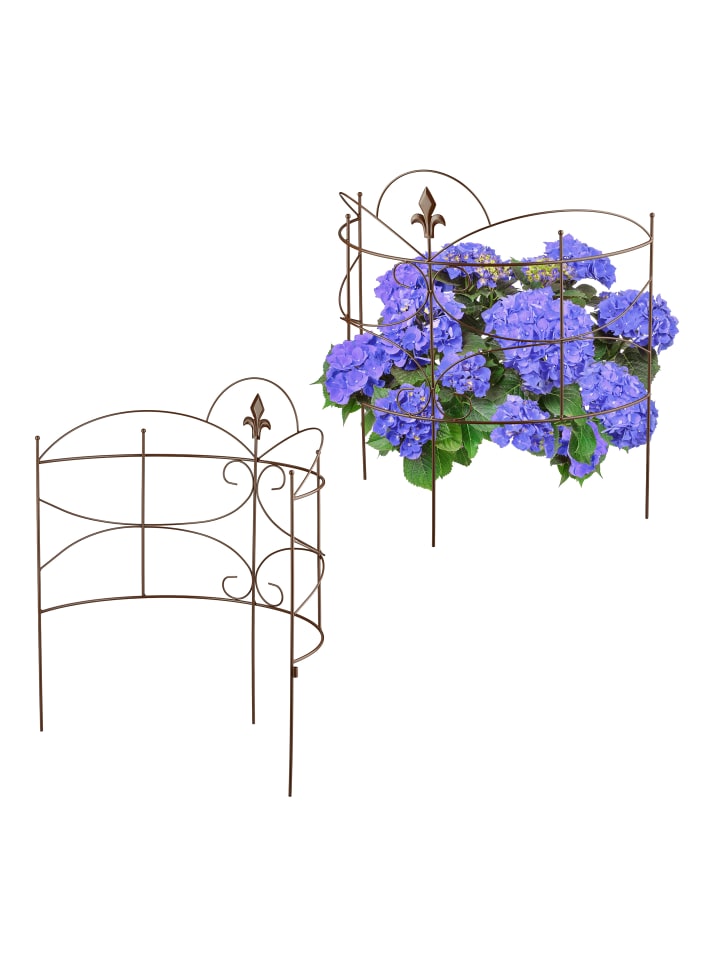 relaxdays 2 x Staudenhalter in Braun - (B)53 x (H)59,5 günstig kaufen onesize