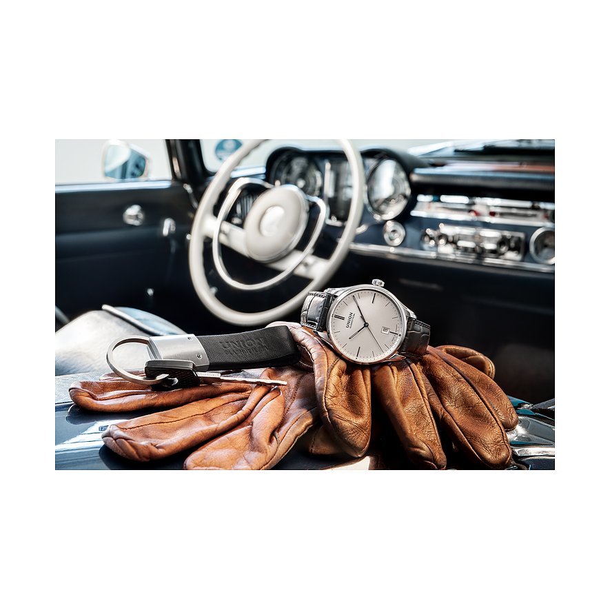 Union Glashütte Herrenuhr Viro Datum 41 mm