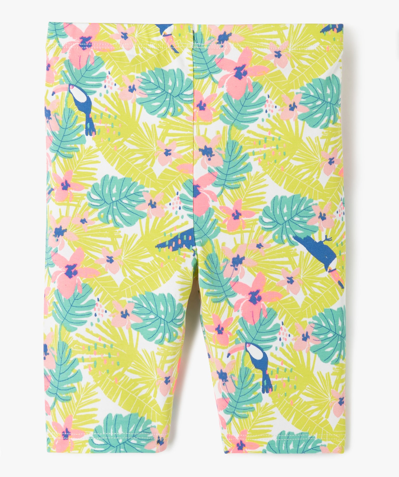 Leggings court à motifs exotiques fille multicolore | GEMO