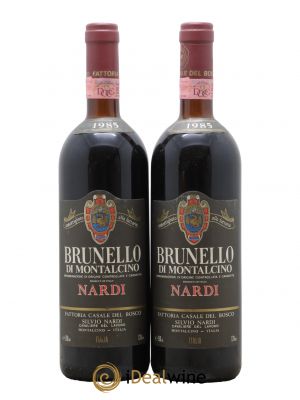 Brunello di Montalcino DOCG Nardi 1985 - Lot de 2 Bouteilles
