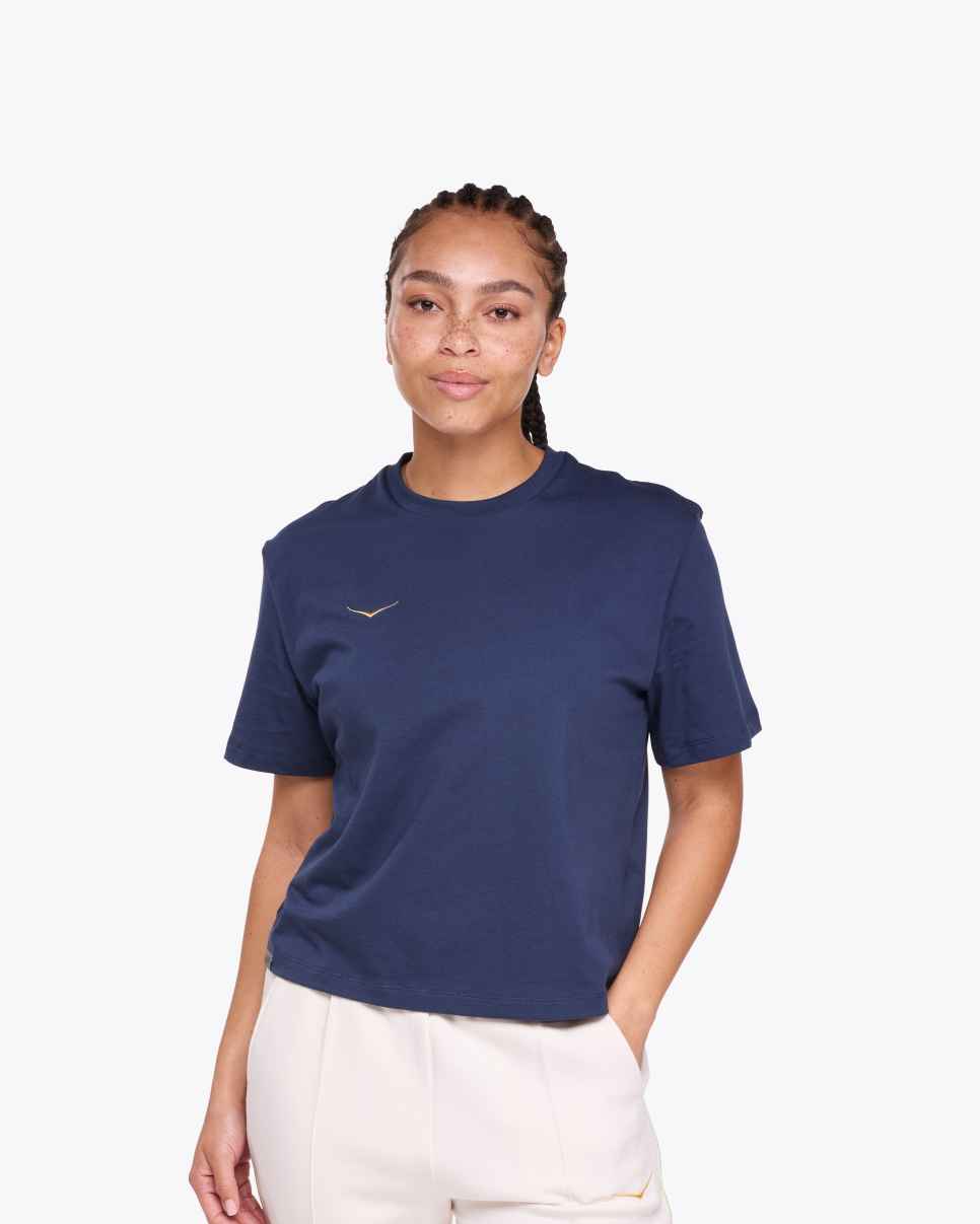 Team HOKA Graphic Tee Varsity Navy